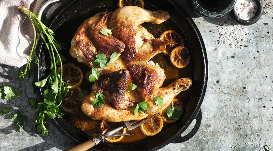 Georgian-Style Pressed Chicken (Tsyplenok Tapaka) - wilfosbrand.com