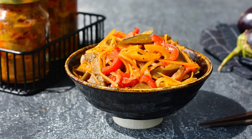 Spicy Korean Eggplant Salad for Winter Storage - wilfosbrand.com