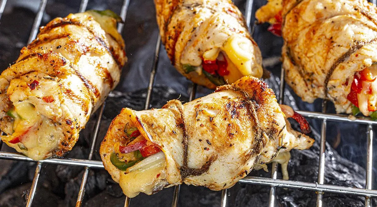 Grilled Turkey Rolls with Bell Peppers - wilfosbrand.com