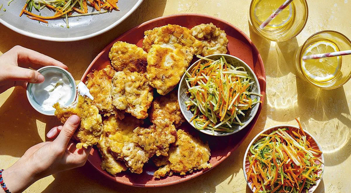 Turkey Nuggets with Carrot Salad - wilfosbrand.com