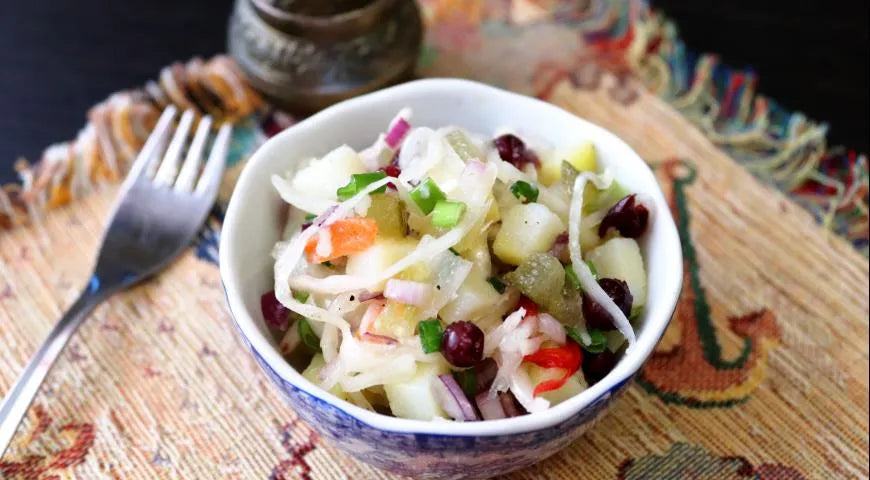 Country-Style Salad with Pickled Lingonberries - wilfosbrand.com