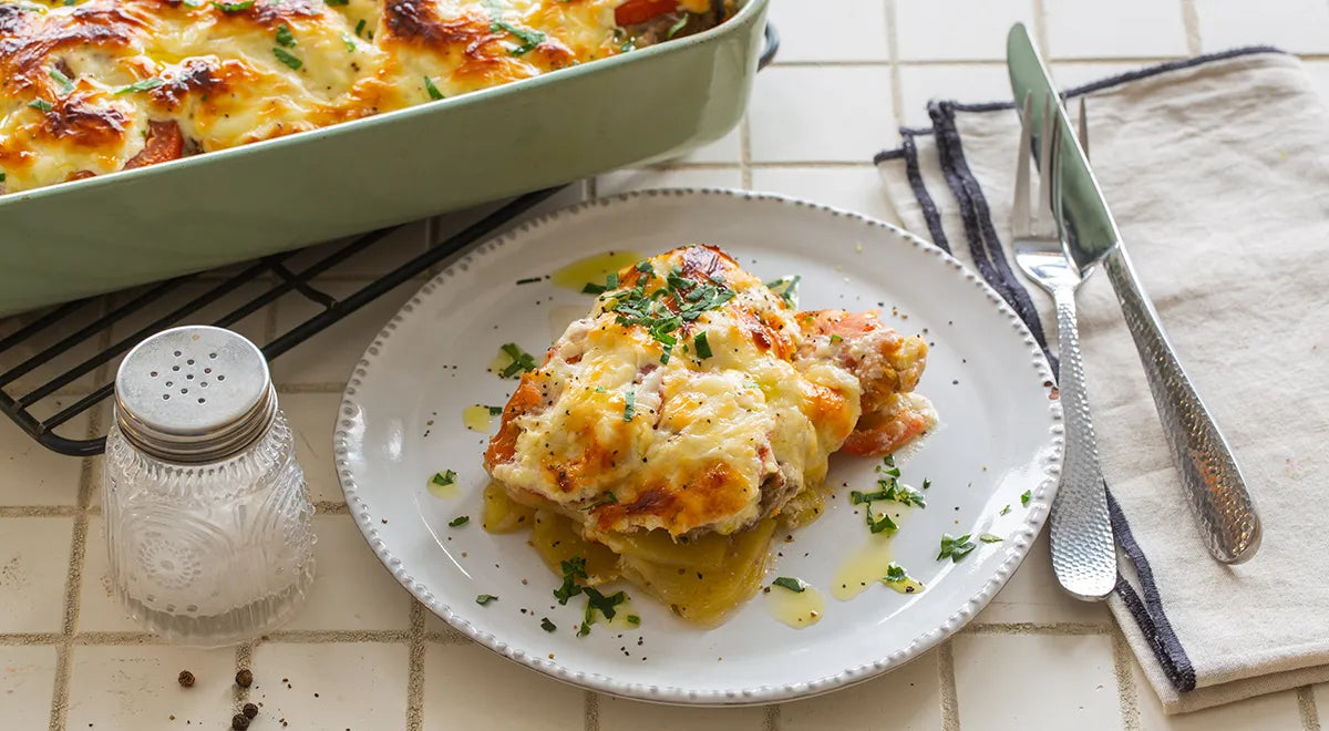 French-Style Minced Meat and Potato Gratin (Мясо по-французски с фаршем) - wilfosbrand.com
