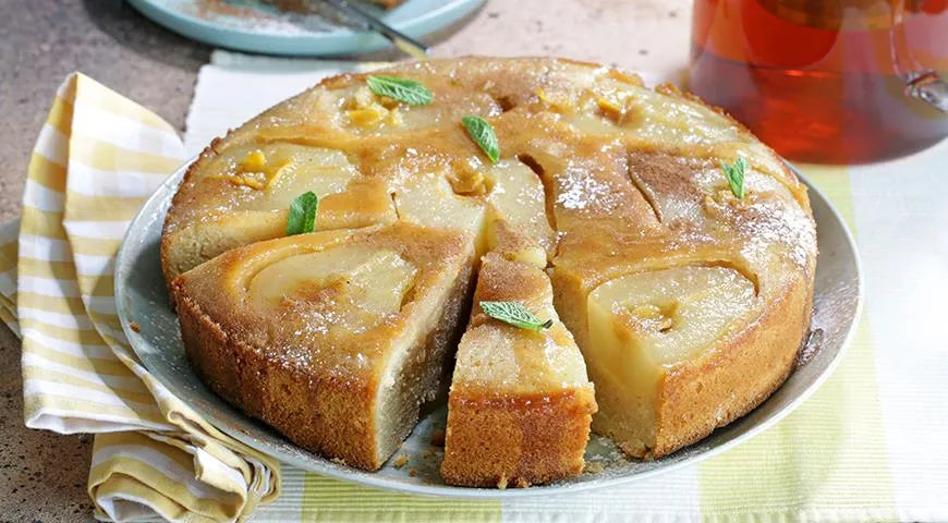 Pear and Ginger Upside-Down Cake - wilfosbrand.com