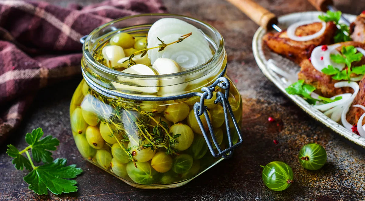 Pickled Green Gooseberries with Spices: A Tangy Preserve Recipe - wilfosbrand.com