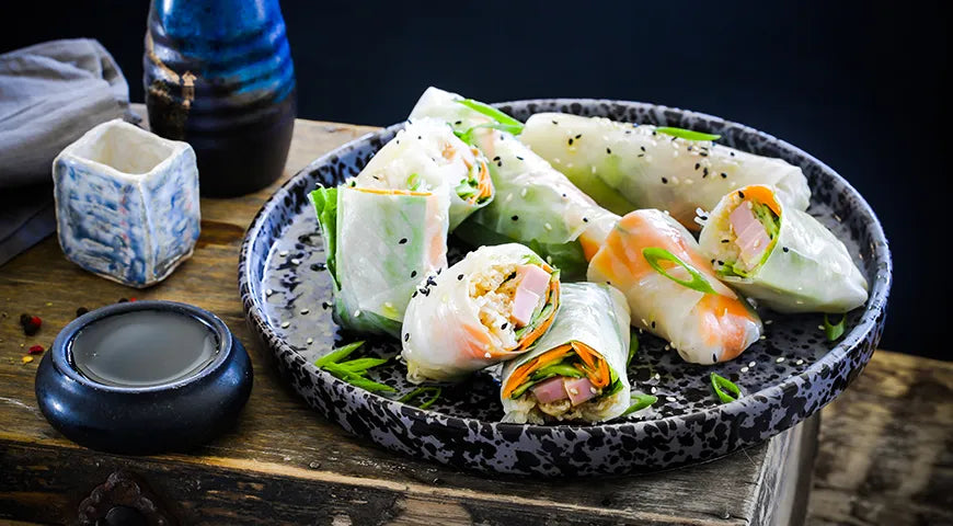 Vietnamese Ham Rolls with Peanut Sauce - wilfosbrand.com