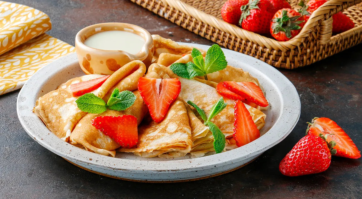Three-Glass Kefir Pancakes (Blini) - wilfosbrand.com