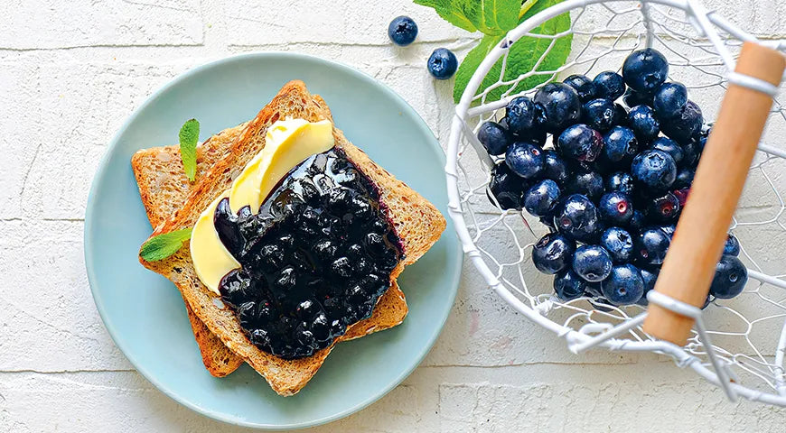 Blueberry and Lime Jam with Mint - wilfosbrand.com