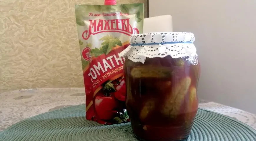 Crispy Cucumbers with Maheev Ketchup for Winter - wilfosbrand.com