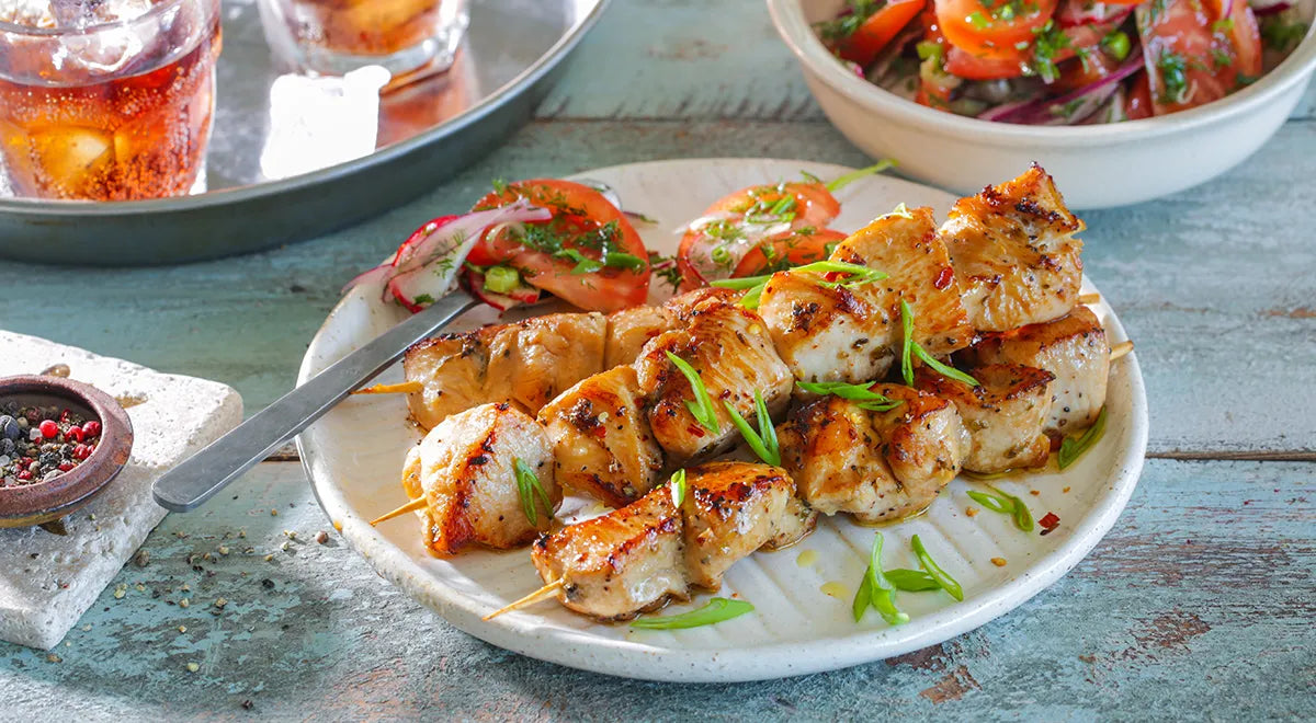 Skewered Chicken Breast on a Skillet – Indoor Grill Fantasy - wilfosbrand.com