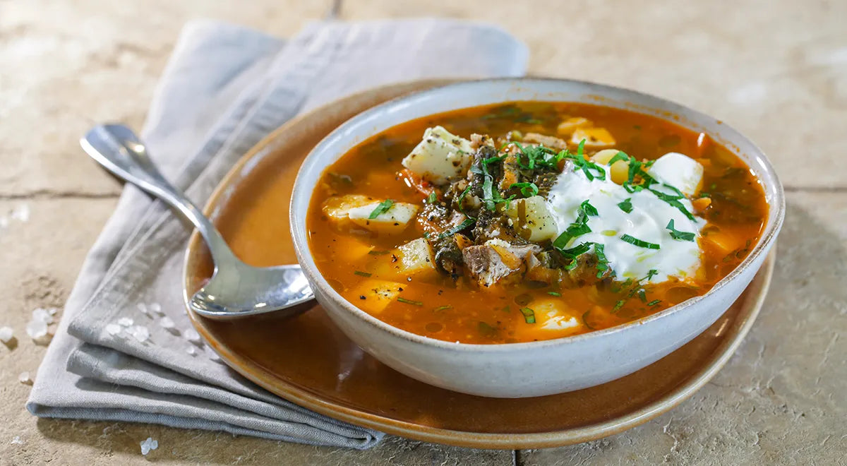 Green Borscht with Sorrel and Tomato - wilfosbrand.com