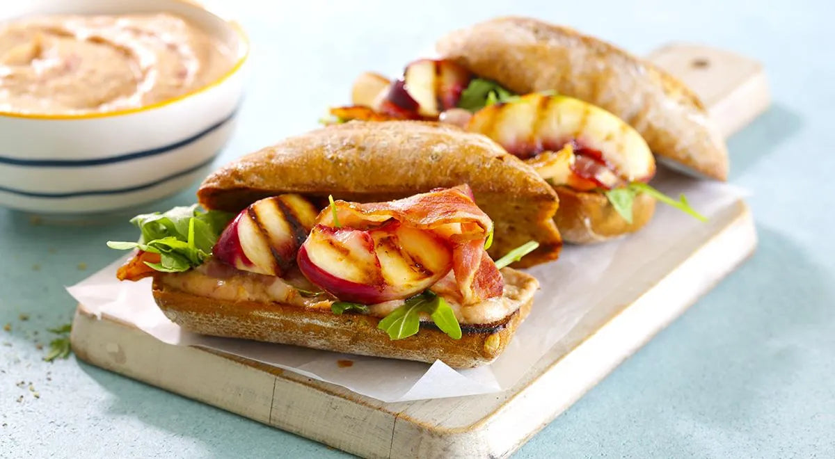 Chiabbatta with Nectarines and Bacon: A Smoky-Sweet Summer Panini - wilfosbrand.com