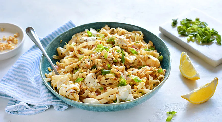 Rice Noodles with Tofu and Egg - wilfosbrand.com