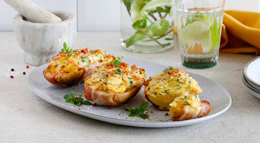 Twice-Baked Potatoes with Bacon and Cheese - wilfosbrand.com