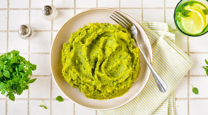 Potato and Green Salad Purée with Roasted Garlic - wilfosbrand.com