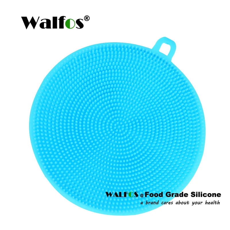 1pcs Magic Cleaning Brushes Silicone Dish Bowl Scouring Pad Pot Pan Wash Brushes Cleaner Kitchen Accessories Dish Washing Brush - Walfos® Kitchenware