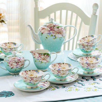21piece-set Delicate Bone China Coffee Cup Set European - Walfos® Kitchenware