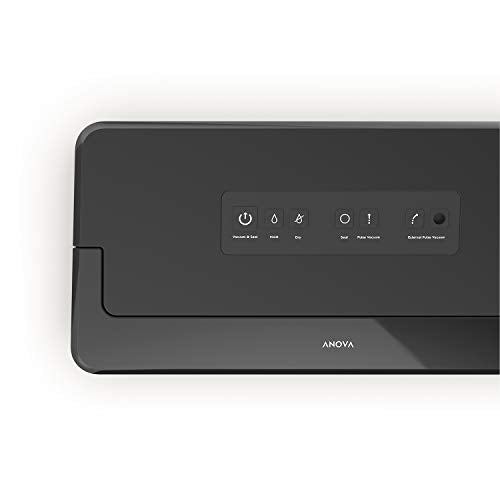 Вакуумний пакувальник Anova Culinary Precision Pro, в комплекті 1 рулон пакетів, для су-від та зберігання продуктів, чорний, середній