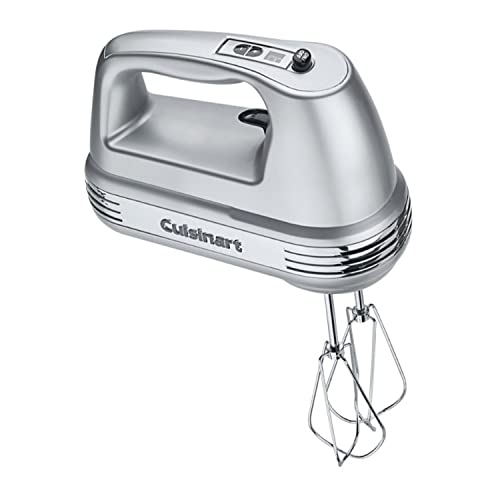 Cuisinart HM-90BCS Power Advantage Plus 9-Speed Handheld Mixer with Storage Case, Brushed Chrome