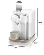 Nespresso Gran Lattissima Original Espresso Machine with Milk Frother by De'Longhi, Fresh White