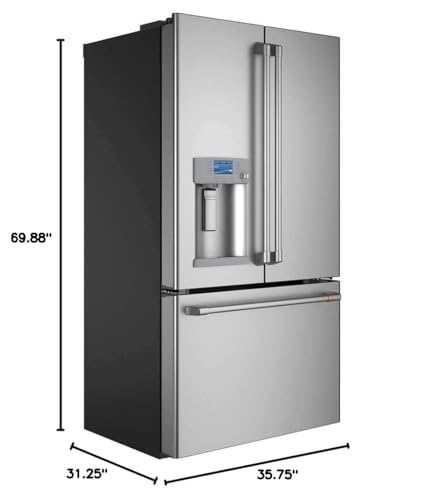 Cafe CYE22TP2MS1 22.2 cu. ft. Smart French Door Refrigerator in Stainless Steel, Counter Depth and ENERGY STAR