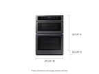 SAMSUNG 30" Electric Wall Oven Microwave Combo, Black Stainless Steel, NQ70T5511DS/AA