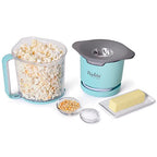 Presto 04811 PopLite My Munch Hot Air Popcorn Popper - Personal Sized, Built-In Serving Bowl, Compact Design, 8 Cups, Blue