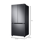 SAMSUNG RF18A5101SG 18 Cu. Ft. Smart Counter Depth French Door Refrigerator - Black Stainless