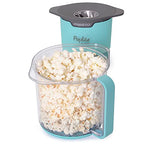 Presto 04811 PopLite My Munch Hot Air Popcorn Popper - Personal Sized, Built-In Serving Bowl, Compact Design, 8 Cups, Blue
