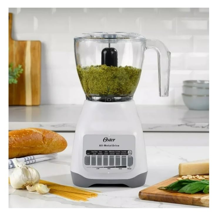 Блендер та кухонний комбайн Oster Classic 2-в-1 Kitchen System 700 Вт без бісфенолу А