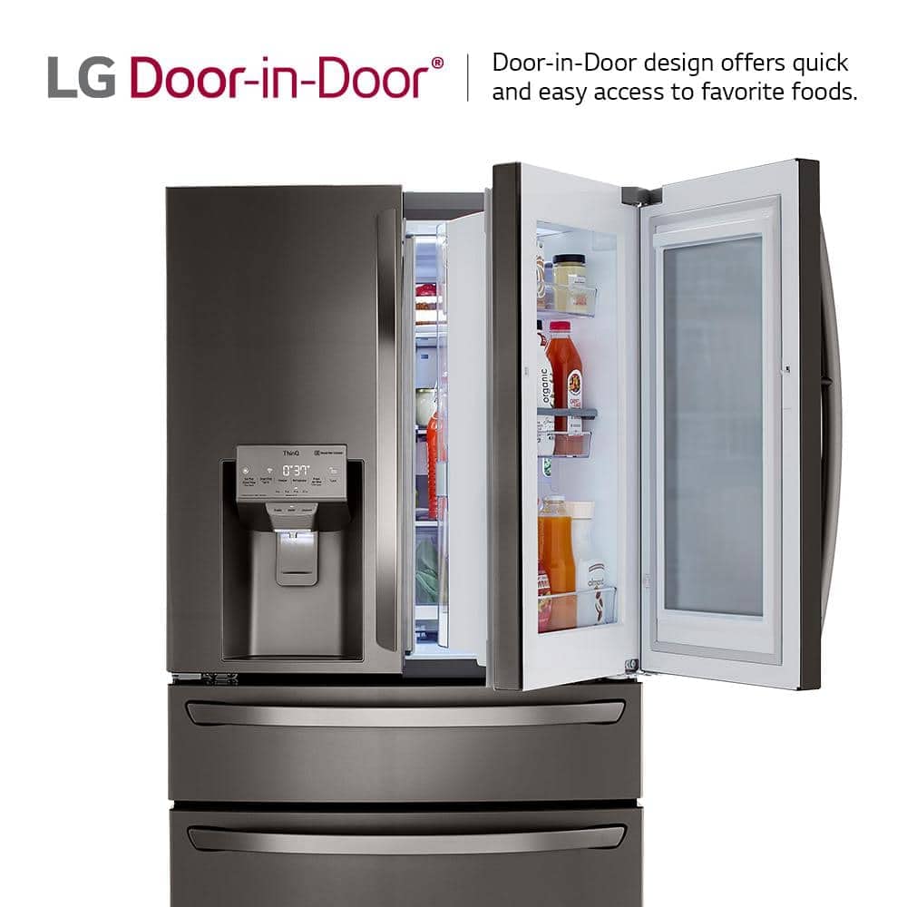23 cu. ft. Smart wi-fi Enabled InstaView™ Door-in-Door® Counter-Depth Refrigerator with Craft Ice™ Maker