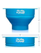 Оригінальний Proper Popper для мікрохвильової печі, силіконовий пристрій для попкорну, складна чаша, без бісфенолу А та придатний для миття в посудомийній машині - (бірюзовий)