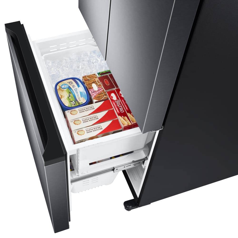 SAMSUNG RF18A5101SG 18 Cu. Ft. Smart Counter Depth French Door Refrigerator - Black Stainless
