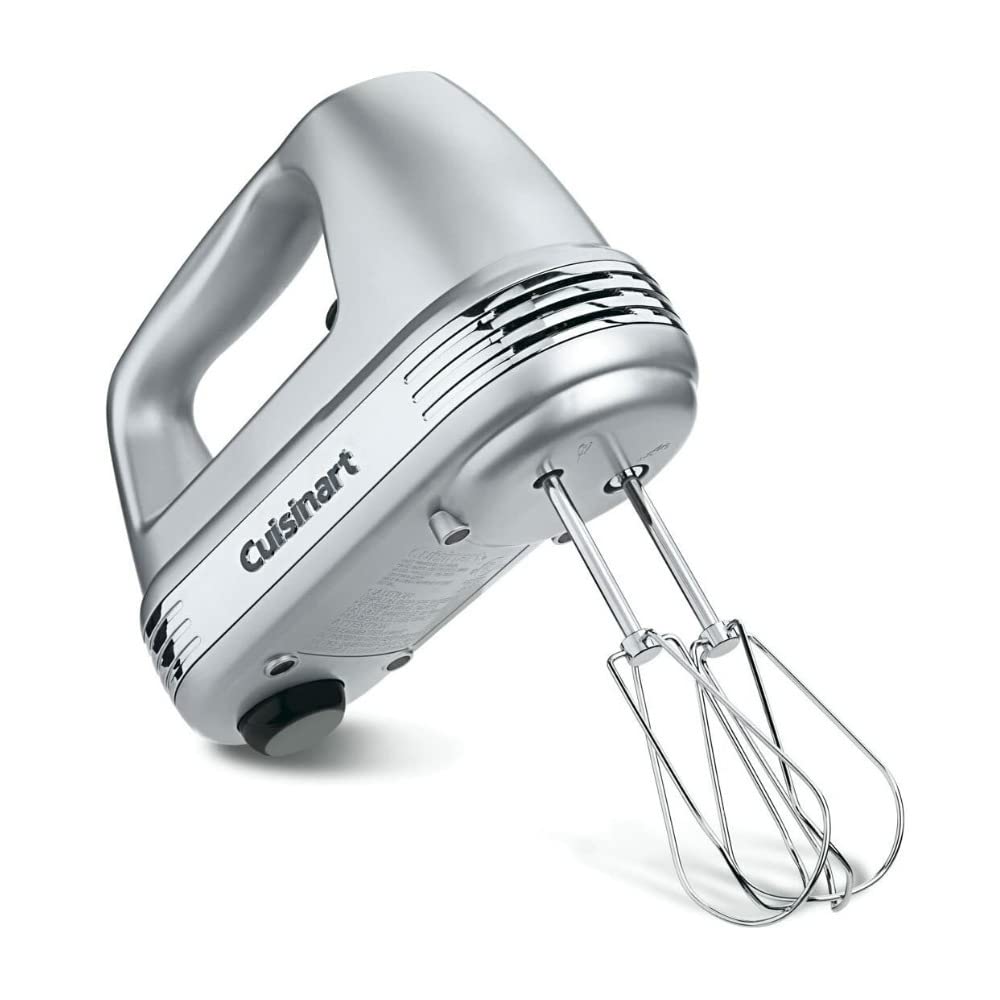 Cuisinart HM-90BCS Power Advantage Plus 9-Speed Handheld Mixer with Storage Case, Brushed Chrome