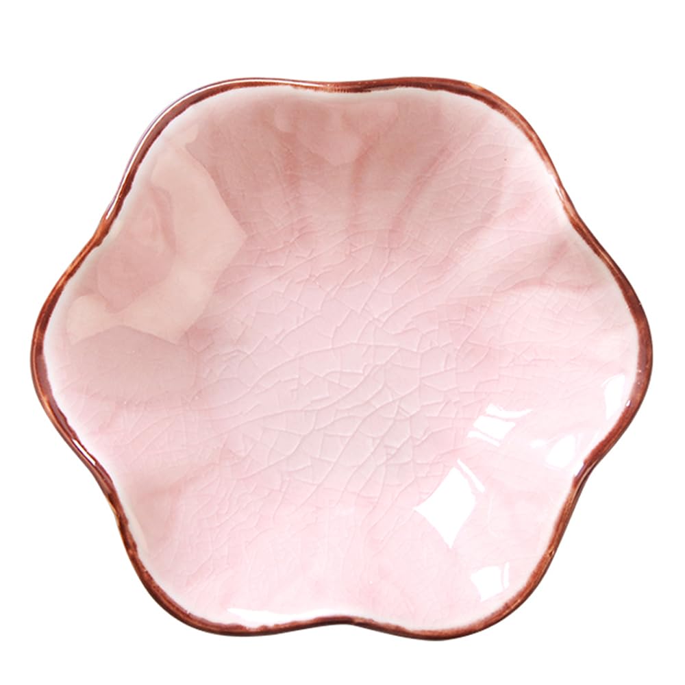 Lotus Leaf Shape Ring Holder Dish, Small Key Bowl, Ceramic Trinket Tray Jewelry Dish Organizing Necklace Earrings for Mom Friend Sister, White. All Jewelries Are NOT Included.
