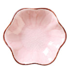 Lotus Leaf Shape Ring Holder Dish, Small Key Bowl, Ceramic Trinket Tray Jewelry Dish Organizing Necklace Earrings for Mom Friend Sister, White. All Jewelries Are NOT Included.