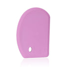 Sapid Flexible Curved Edge Silicone Bowl Scraper(5.98"x4.3"), Food Grade Dough Scraper for Baking Sourdough Bread, Cake, Multipurpose Kitchen Dish Scrapers, Easy to Clean (1, Gray)