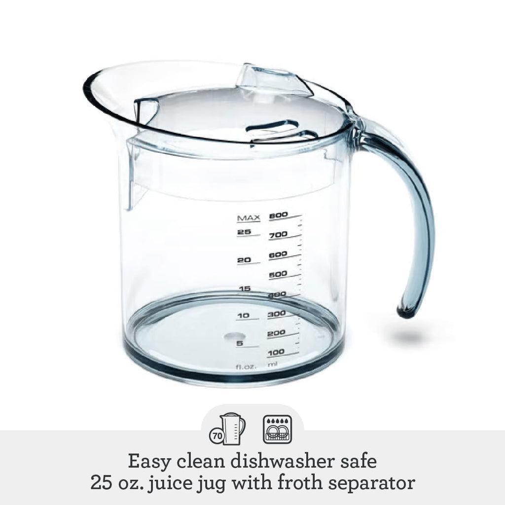 Компактна соковижималка Breville the Juice Fountain, 25,5 см x 25,5 см x 40,7 см, срібляста
