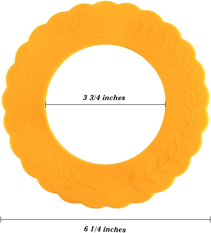 Webake Mini Silicone Pie Shield 4 Pack, Pie Crust Protector Shield for Mini Pie Pans, BPA Free European Food Grade Silicone Pinch Test Passed, Fits Rimmed Pie Dish 5” - 6” to Protect Edge from Burning