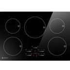 30 Inch10600W Induction Cooktop,AMZCHEF 9 Levels Electric Cooktop with 5 BOOST Burners,Bulid-in Induction Cooktop Control by Slide Touchscreen,Child Safety Lock,Independent Timer,No plug,240V