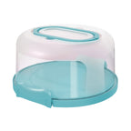 Top Shelf Elements Round Cake Carrier For Up To 10 Inch Cake Portable Cake Stands Two Sided Cake Box With Handle Fashionable Base Doubles as Five Section Serving Tray Container Holds Pies(Scarlet)