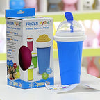 2 упаковки Magic Quick Frozen Smoothie Maker - портативний двошаровий стаканчик для смузі з трубочкою та ложкою, подарунок для всіх