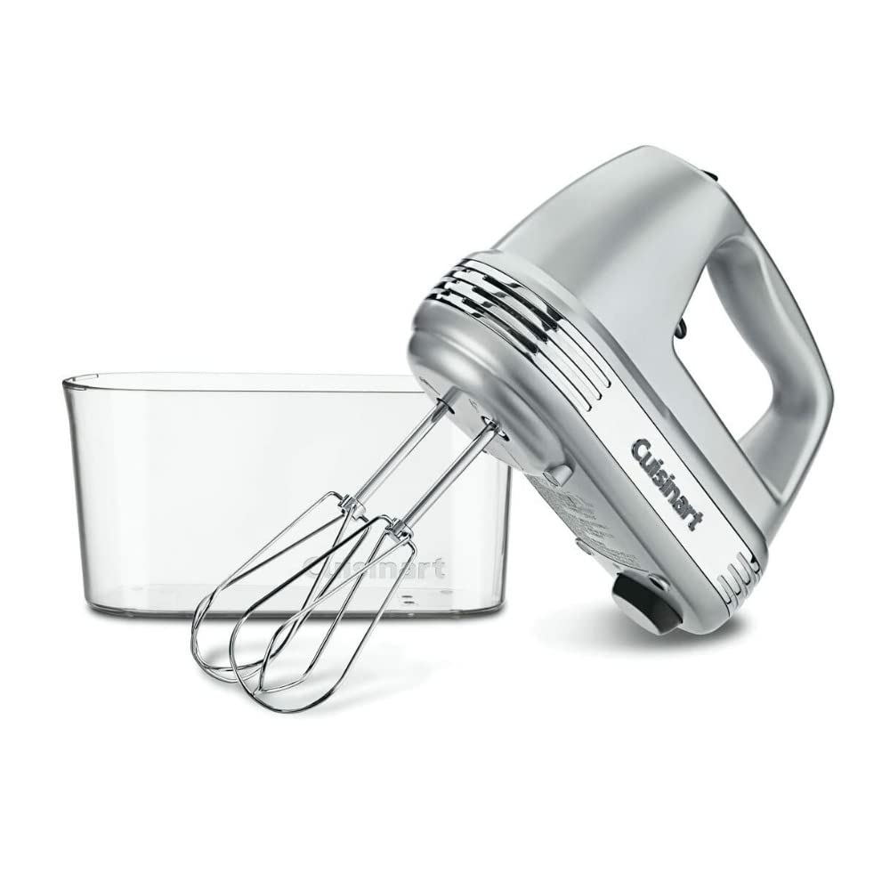 Cuisinart HM-90BCS Power Advantage Plus 9-Speed Handheld Mixer with Storage Case, Brushed Chrome