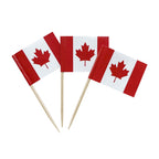 100 Pack USA American Flag US Toothpick Flags, Cocktail Picks Mini Stick Cupcake Toppers Country Picks Party Decoration Celebration Cocktail Food Bar Cake Flags (American)