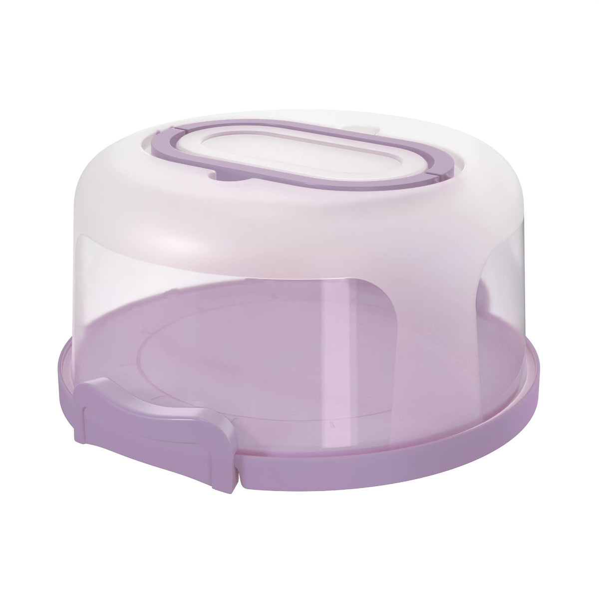 Round Cake Carrier Two Sided Cake Holder Serves as Five Section Serving Tray, Portable Fits 10 inch Cake, Box Comes With Handle, Container Holds Pies (Green)