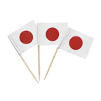 100 Pack USA American Flag US Toothpick Flags, Cocktail Picks Mini Stick Cupcake Toppers Country Picks Party Decoration Celebration Cocktail Food Bar Cake Flags (American)