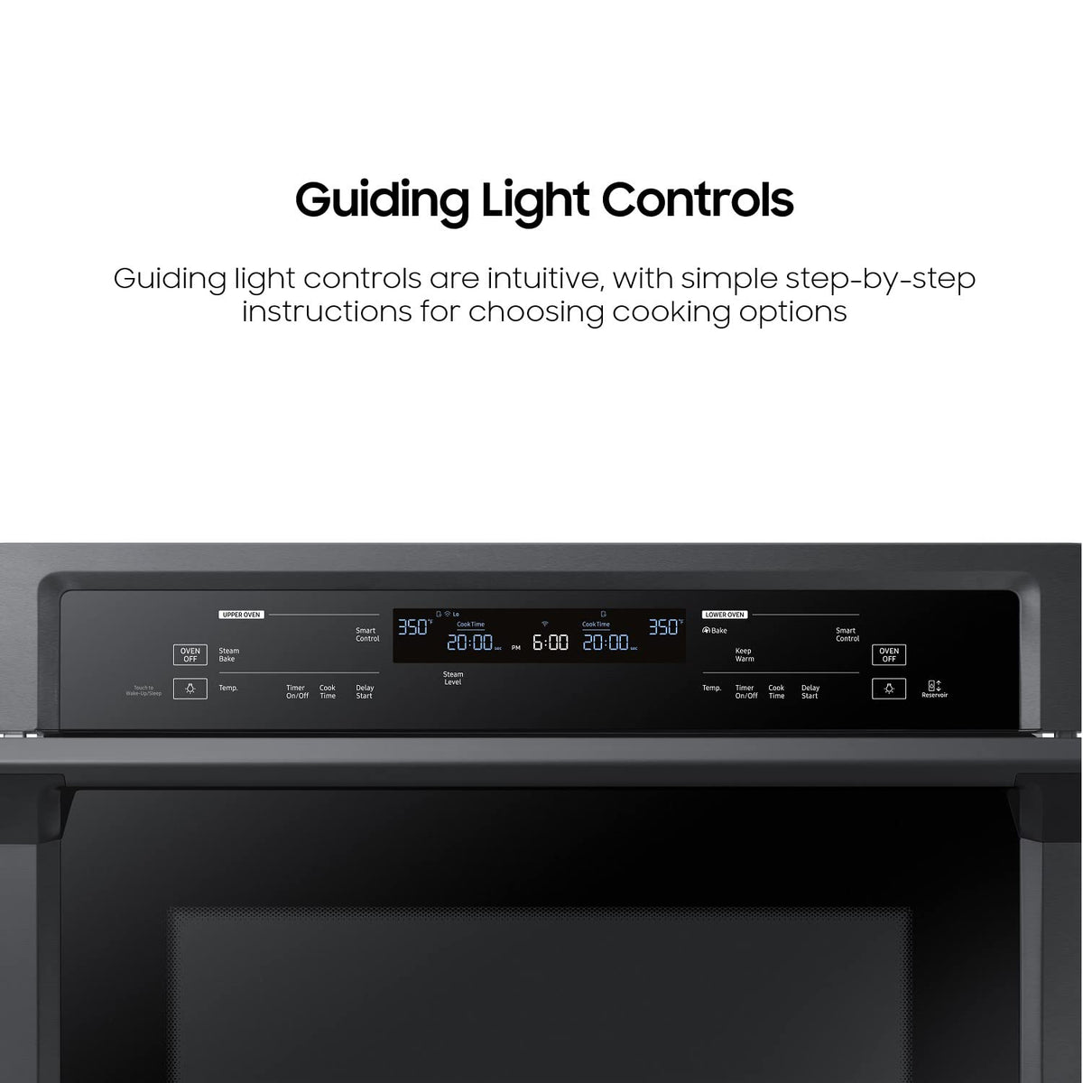 Samsung NV51K6650DG/AA 30" Smart Steam Cook, czarny piekarnik ścienny ze stali nierdzewnej z podwójną ścianą