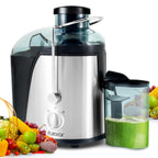 Fullstar Juicer Machines Vegetable and Fruit Juicer - 2-Speed Small Juicer, Juice Extractor Machine, Juice Maker Machine, Juice Maker, Fruit Juicer Machine, BPA Free Compact Juicer (Black)