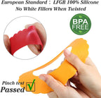 Webake Mini Silicone Pie Shield 4 Pack, Pie Crust Protector Shield for Mini Pie Pans, BPA Free European Food Grade Silicone Pinch Test Passed, Fits Rimmed Pie Dish 5” - 6” to Protect Edge from Burning