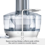 Компактна соковижималка Breville the Juice Fountain, 25,5 см x 25,5 см x 40,7 см, срібляста