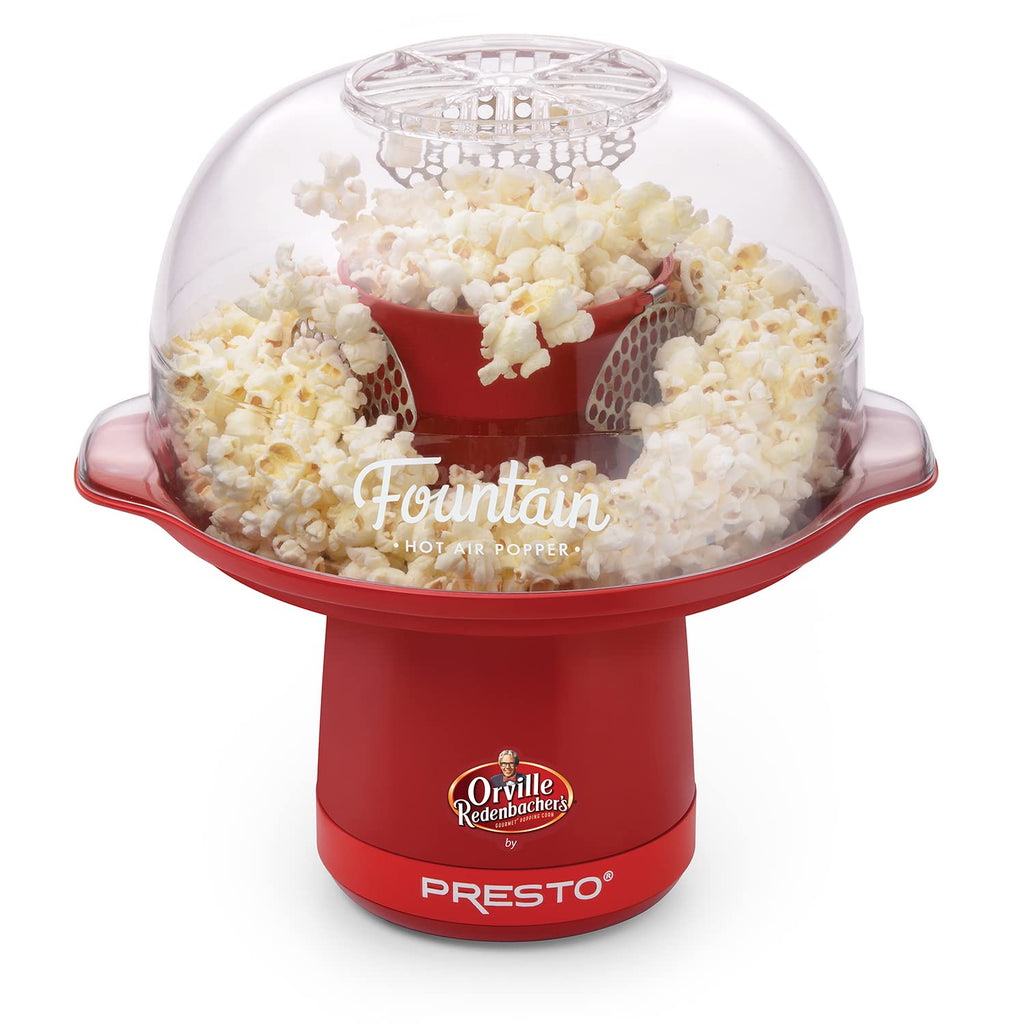 Попкорн Presto Orville Redenbacher's Fountain Hot Air Popper, 20 чашок, червоний